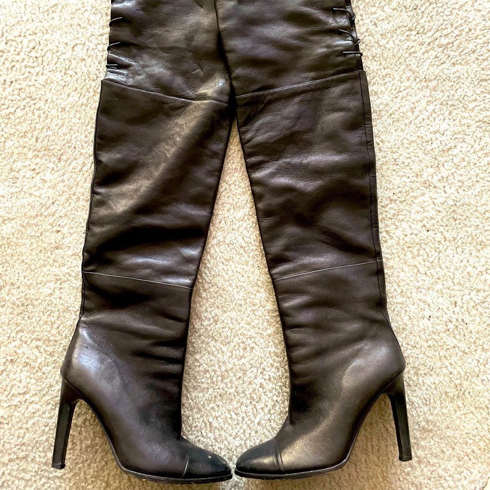 Black Monika Chaing Thigh High Boots 9.5